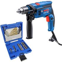 Furadeira de Impacto 750W 1/2 POL GSB 13 RE e Estojo de 41 Peças de Brocas e Pontas EV-EBB41 EVALD Furadeira de Impacto 750W 1/2 POL GSB 13 RE e Estojo de 41 Peças de Brocas e Pontas EV-EBB41 EVALD