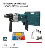 Furadeira De Impacto 820w 3000rpm Auto Reverso Vel. Variavel Furadeira De Impacto 820w 3000rpm Auto Reverso Vel. Variavel