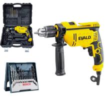 Furadeira de Impacto 850W com Maleta e Estojo de Brocas 15 Peças Mini X-Line BOSCH