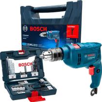 Furadeira De Impacto Bosch 13mm Gsb 550 Re Kit 41 Peças 220v