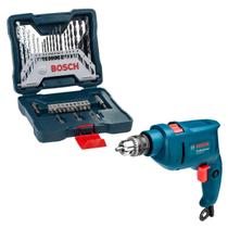 Furadeira De Impacto BOSCH GSB 450 RE STD 450W Com Kit de Pontas e Brocas BOSCH X-Line 33 Peças
