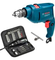 Furadeira De Impacto Bosch Gsb450re Com Kit 38 Peças 110v Azul/preto 127v