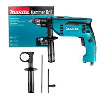 Furadeira de Impacto Elétrica Makita HP1640 Sem Maleta 13mm 1/2 760W 127V/220V Furação Concreto e Alvenaria Profissional