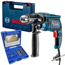 Furadeira de Impacto GSB 13 RE com Maleta BOSCH e Kit Brocas e Pontas 41 Peças EVALD