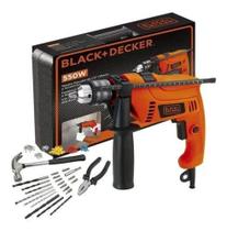 Furadeira de impacto hd555k88-b2 220v 550w black+decker - BLACK DECKER