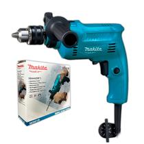 Furadeira De Impacto M0801B Makita 500W 2900RPM Mandril de 13MM Até 43.500ipm Com 2 Velocidades Função Reversível Furação em Concreto Metal e Madeira