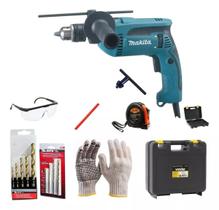 Furadeira de Impacto Makita 760W 13mm HP1640 Kit Completo