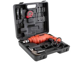 Furadeira de Impacto Mondial 650W 2 Velocidades - 3/8” com Maleta 11 Peças NFFI-07M Furadeira de Impacto Mondial 650W 2 Velocidades - 3/8” com Maleta 11 Peças NFFI-07M