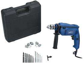 Furadeira de Impacto Nell 400W Velocidade Variável - e Reversível 3/8” com Maleta + 19 Peças Furadeira de Impacto Nell 400W Velocidade Variável - e Reversível 3/8” com Maleta + 19 Peças
