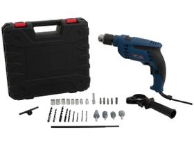 Furadeira de Impacto Nell 650W Velocidade Variável e Reversível 1/2” com Maleta 27 Peças MB7130
