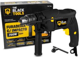 Furadeira De Impacto Profissional 1/2 Pol 13mm 750w 127v Tbf750 The Black Tools