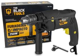 Furadeira De Impacto Profissional 1/2 Pol 13mm 750w 220v Tbf750 The Black Tools