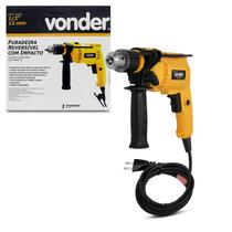 Furadeira de Impacto Reversível Vonder FIV550 1/2'' 220V 550W Amarelo e Preto Aperto Rápido Elétrico