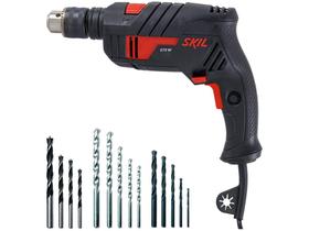 Furadeira de Impacto Skil 570W - Velocidade Variável 1/2” com Maleta 15 Peças 6555