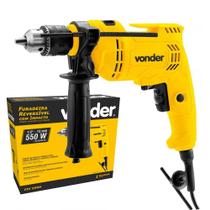 Furadeira de Impacto Variável Reverso 13mm 550w Para Madeira Concreto Vonder