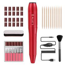 Furadeira de pregos elétrica Alle's Alles 20000 RPM com brocas vermelhas Furadeira de pregos elétrica Alle's Alles 20000 RPM com brocas vermelhas