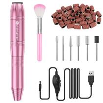 Furadeira de unhas elétrica COSITTE para kit de unhas de acrílico rosa