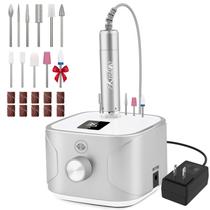 Furadeira de unhas elétrica Kredioo 35000RPM com 11 bits e faixas de lixar Furadeira de unhas elétrica Kredioo 35000RPM com 11 bits e faixas de lixar