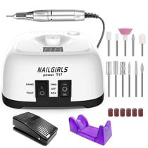 Furadeira de unhas elétrica NAILGIRLS 35000RPM com pedal