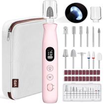 Furadeira de unhas elétrica VFD Cordless Recarregável 12 em 1 Kit rosa