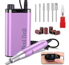 Furadeira de unhas elétrica YLKGR 35000RPM recarregável com kit de brocas