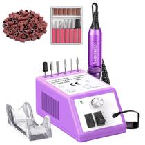 Furadeira de unhas JIASHENG Professional 30000 rpm elétrica roxa