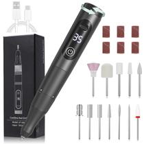 Furadeira de unhas Meremit 35000RPM sem fio com display LCD 115g Furadeira de unhas Meremit 35000RPM sem fio com display LCD 115g