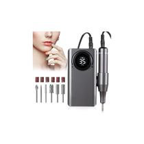 Furadeira de unhas recarregável 35.000 RPM com kit de brocas 2600mAh 8-10h Furadeira de unhas recarregável 35.000 RPM com kit de brocas 2600mAh 8-10h