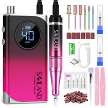 Furadeira de unhas SAVILAND 2024 High Tech 40000 RPM 6000 mAh roxa Furadeira de unhas SAVILAND 2024 High Tech 40000 RPM 6000 mAh roxa