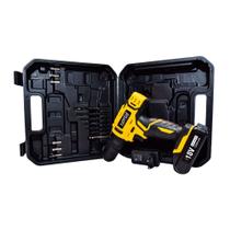 Furadeira e Parafusadeira 18V com Impacto Kit 13 Acessórios Lotus