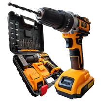 Furadeira E Parafusadeira 48v 2 Baterias Elétrica 10mm Cor Amarelo E Preto Frequência 50/60hz 110v/220v Furadeira E Parafusadeira 48v 2 Baterias Elétrica 10mm Cor Amarelo E Preto Frequência 50/60hz 110v/220v