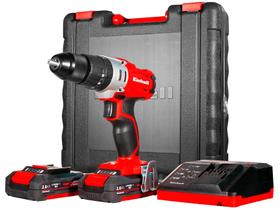 Furadeira e Parafusadeira a Bateria de Impacto - Einhell 18V 1/2” com Maleta 5 Peças