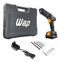 Furadeira E Parafusadeira Bateria 12v Com Maleta - Wap Colorido 12v