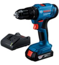 Furadeira e Parafusadeira de Impacto 1/2 Gsb 183 li 18v Com Carregador Bivolt e Bateria Bosch Gsb 183li 1 Bat