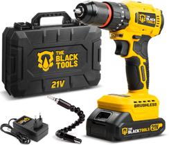 Furadeira E Parafusadeira De Impacto Brushless A Bateria Profissional Maleta e Acessórios