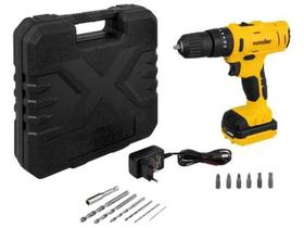Furadeira e Parafusadeira de Impacto Vonder a Bateria 12V com Maleta 15 Peças PFV 120I Furadeira e Parafusadeira de Impacto Vonder a Bateria 12V com Maleta 15 Peças PFV 120I