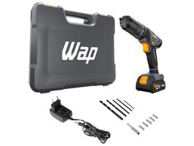 Furadeira e Parafusadeira de Impacto WAP a Bateria com Maleta 15 Peças WF 12K4.2