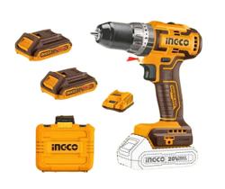 Furadeira e Parafusadeira Impacto 3/8 Ingco c/ 2 Baterias 20v e Carregador Bivolt