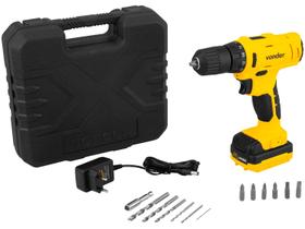 Furadeira e Parafusadeira Vonder a Bateria 12V com Maleta 18 Peças PFV 120