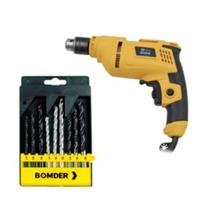 Furadeira Elétrica 850W Dow 10 mm Profissional mas Jogo de Brocas Furadeira Elétrica 850W Dow 10 mm Profissional mas Jogo de Brocas