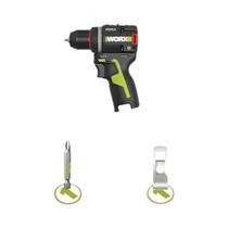Furadeira Elétrica Sem Fio 12V WORX WU135 50Nm 1800rpm Motor Sem Escova Para Carpintaria De Melhoria