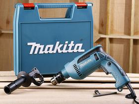 Furadeira HP1640K Makita de Impacto 1/2 Pol 680W - c/ Maleta 3 Peças