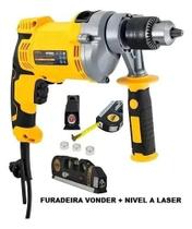 Furadeira Impacto 1/2 850w Vonder Plus 110v +nível A Laser