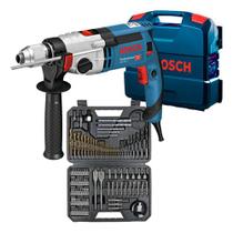 Furadeira Impacto 13mm Bosch Gsb 24-2 Com Kit 103 Peças 220v Furadeira Impacto 13mm Bosch Gsb 24-2 Com Kit 103 Peças 220v