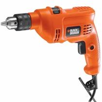 Furadeira impacto 3/8'' 127v laranja 500w 2800 rpm black decker com chave