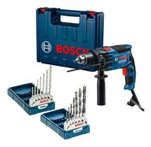 Furadeira Impacto Bosch 13mm Gsb 16re 850w Kit Brocas 110v Furadeira Impacto Bosch 13mm Gsb 16re 850w Kit Brocas 110v
