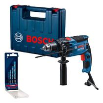 Furadeira Impacto Bosch Gsb 16 Re 850w Com Kit 4 Brocas 110v Furadeira Impacto Bosch Gsb 16 Re 850w Com Kit 4 Brocas 110v