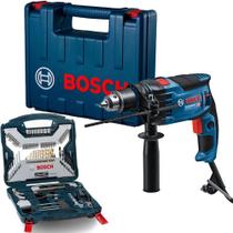 Furadeira Impacto Bosch Gsb 16 Re 850w Kit 103 X Line 220v Furadeira Impacto Bosch Gsb 16 Re 850w Kit 103 X Line 220v