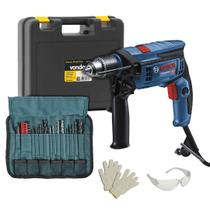 Furadeira Impacto Bosch Gsb13Re 750w GSB 13 + Acessórios Furadeira Impacto Bosch Gsb13Re 750w GSB 13 + Acessórios