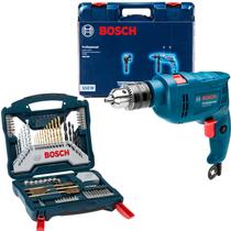 Furadeira Impacto Bosch Maleta Gsb 550 Re Kit 70 Peças 220v